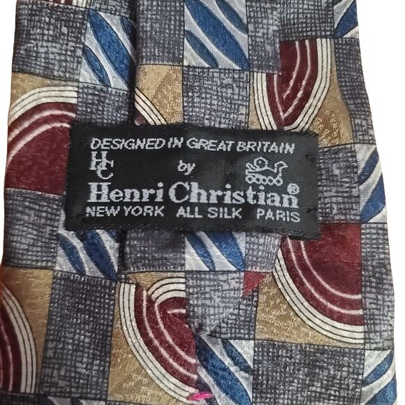 Henri Christian all Silk Tie - Picture 2 of 4